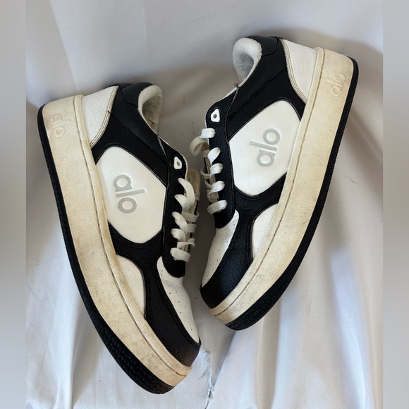 Used Condition ALO sz6 Black and White Recovery Mode Sneakers… - Picture 1 of 10